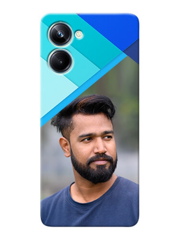 Custom Realme 10 Pro Phone Cases Online: Blue Abstract Cover Design