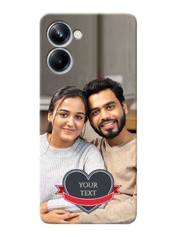 Custom Realme 10 Pro mobile back covers online: Just Married Couple Design