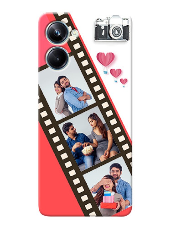 Custom Realme 10 Pro custom phone covers: 3 Image Holder with Film Reel