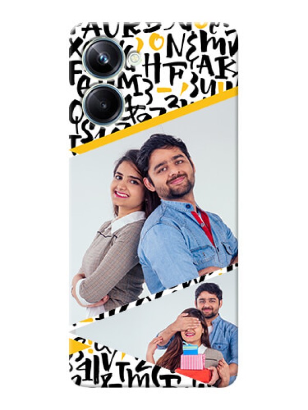 Custom Realme 10 Pro Phone Back Covers: Letters Pattern Design