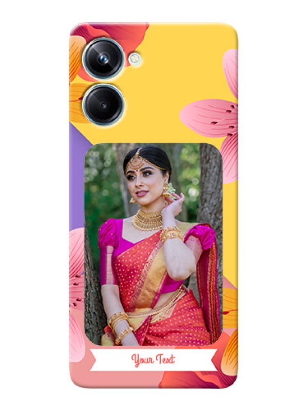 Custom Realme 10 Pro Mobile Covers: 3 Image With Vintage Floral Design