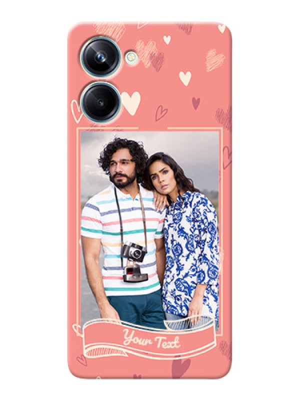 Custom Realme 10 Pro custom mobile phone cases: love doodle art Design