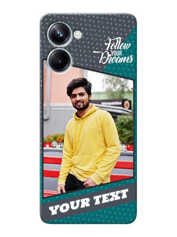 Custom Realme 10 Pro Back Covers: Background Pattern Design with Quote
