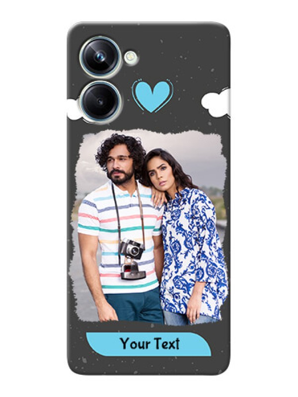 Custom Realme 10 Pro Mobile Back Covers: splashes with love doodles Design
