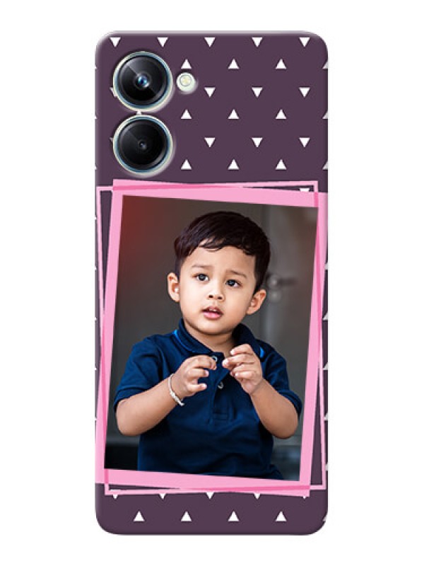 Custom Realme 10 Pro Phone Cases: Triangle Pattern Dotted Design