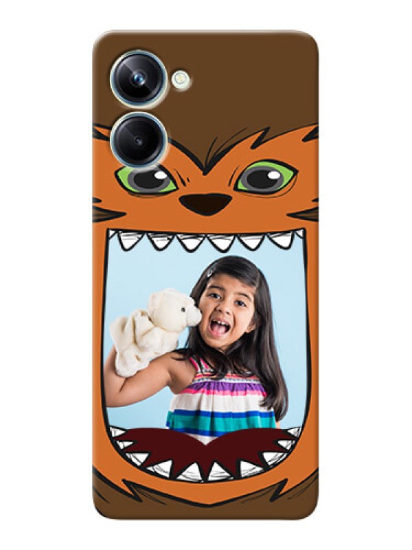 Custom Realme 10 Pro Phone Covers: Owl Monster Back Case Design