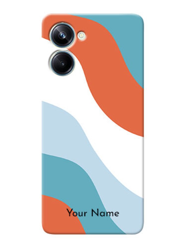 Custom Realme 10 Pro 5G Mobile Back Covers: coloured Waves Design