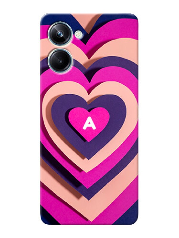 Custom Realme 10 Pro 5G Custom Mobile Case with Cute Heart Pattern Design