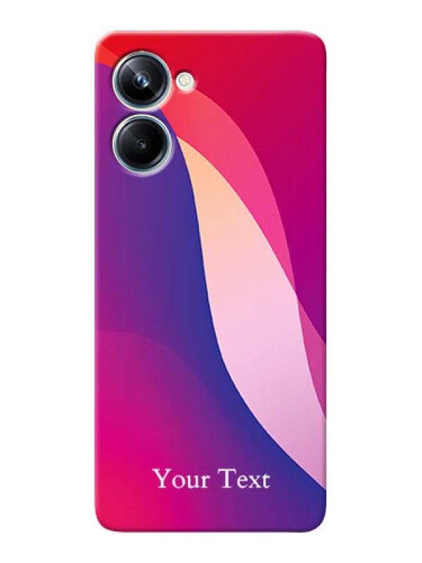 Custom Realme 10 Pro 5G Mobile Back Covers: Digital abstract Overlap Design