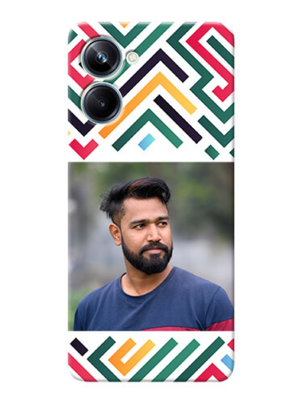 Custom Realme 10 Pro 5G Custom Mobile Case with Colorful Maze Pattern Design