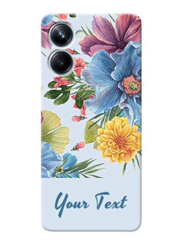 Custom Realme 10 Pro 5G Custom Phone Cases: Stunning Watercolored Flowers Painting Design