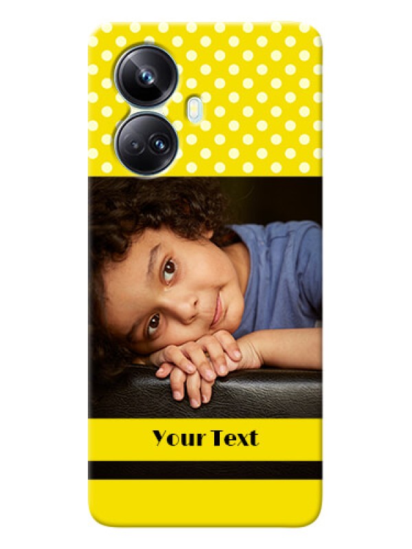Custom Realme 10 Pro-plus Custom Mobile Covers: Bright Yellow Case Design