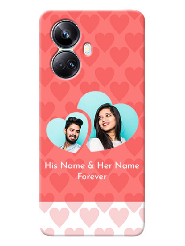 Custom Realme 10 Pro-plus personalized phone covers: Couple Pic Upload Design
