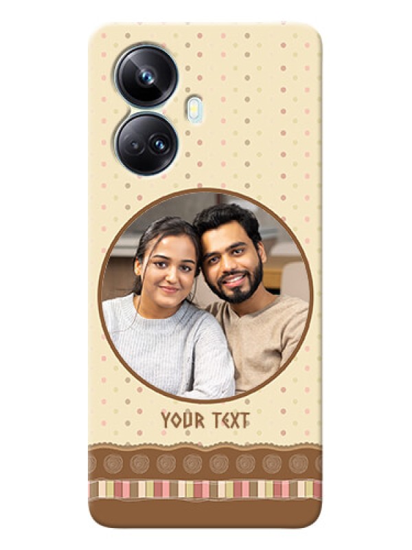 Custom Realme 10 Pro-plus Mobile Cases: Brown Dotted Mobile Case Design