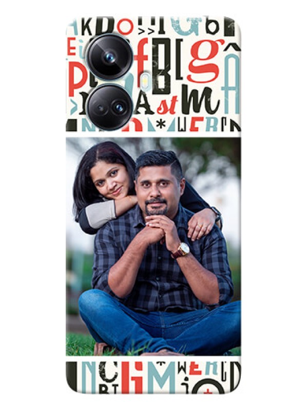 Custom Realme 10 Pro-plus custom mobile phone covers: Alphabet Design
