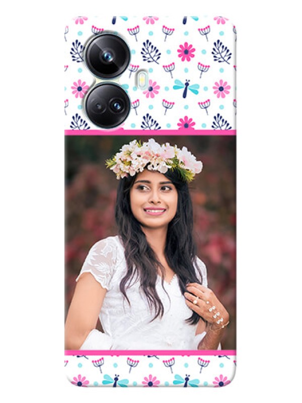 Custom Realme 10 Pro-plus Mobile Covers: Colorful Flower Design