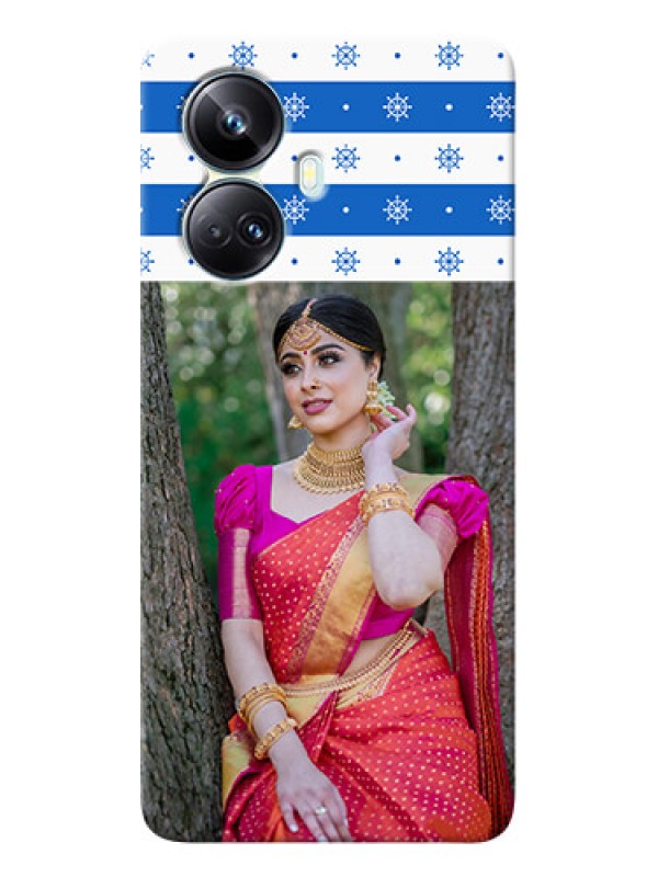 Custom Realme 10 Pro-plus custom mobile covers: Snow Pattern Design