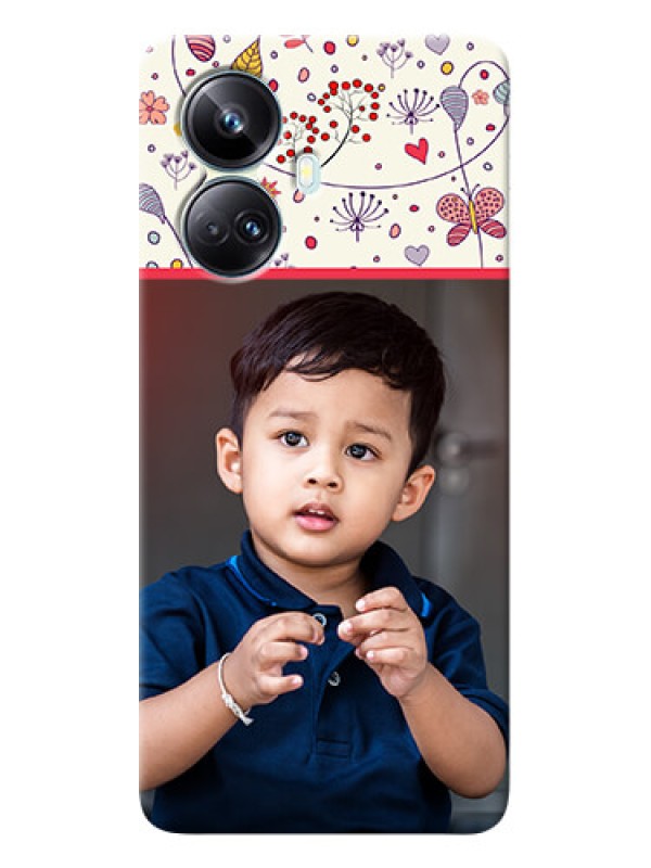 Custom Realme 10 Pro-plus phone back covers: Premium Floral Design