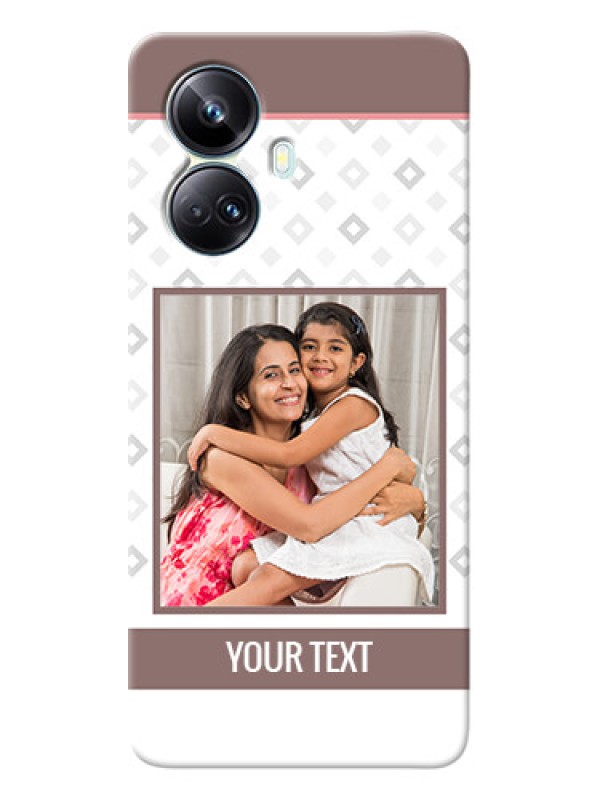 Custom Realme 10 Pro-plus custom back covers: Simple Diamond Design