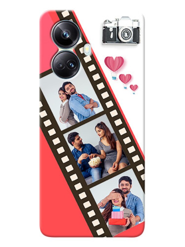 Custom Realme 10 Pro-plus custom phone covers: 3 Image Holder with Film Reel