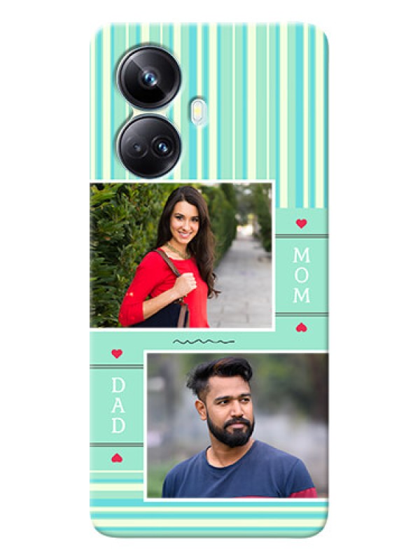 Custom Realme 10 Pro-plus custom mobile phone covers: Mom & Dad Pic Design