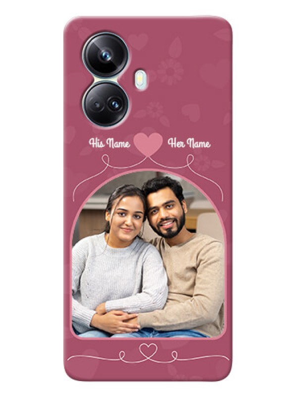 Custom Realme 10 Pro-plus mobile phone covers: Love Floral Design