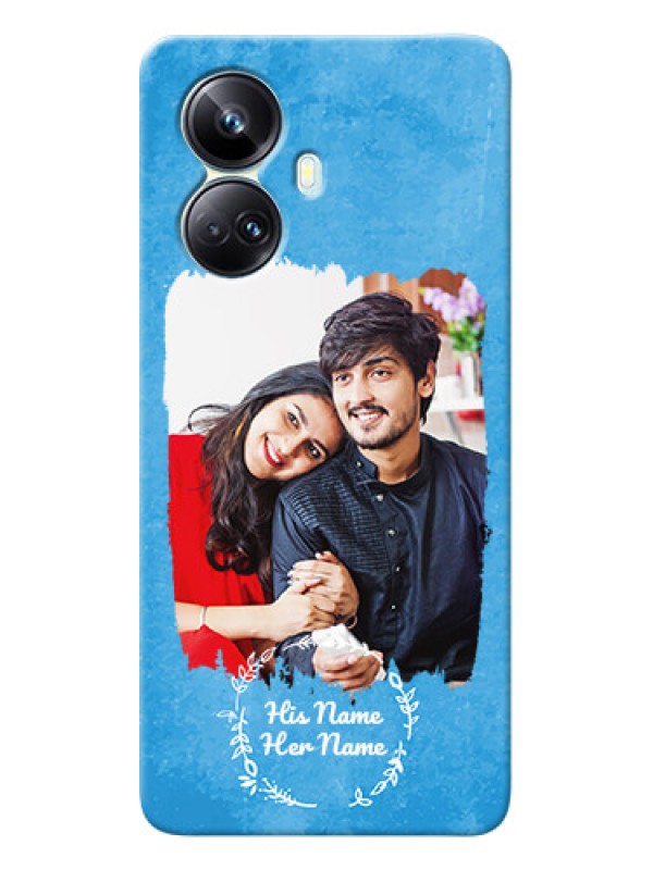 Custom Realme 10 Pro-plus custom mobile cases: Blue Color Vintage Design