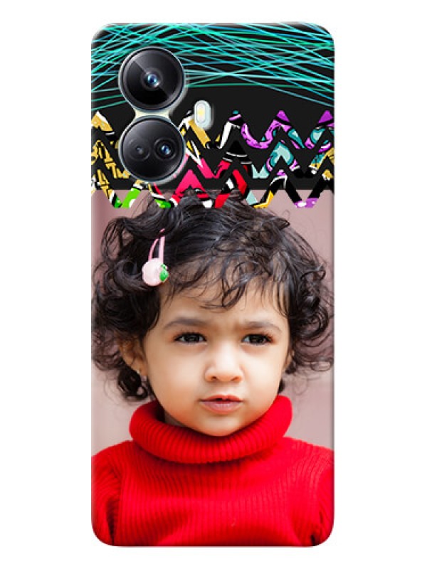 Custom Realme 10 Pro-plus personalized phone covers: Neon Abstract Design