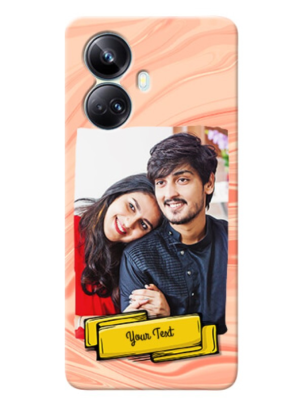 Custom Realme 10 Pro-plus Customized Phone Cases: Marble Texture Design