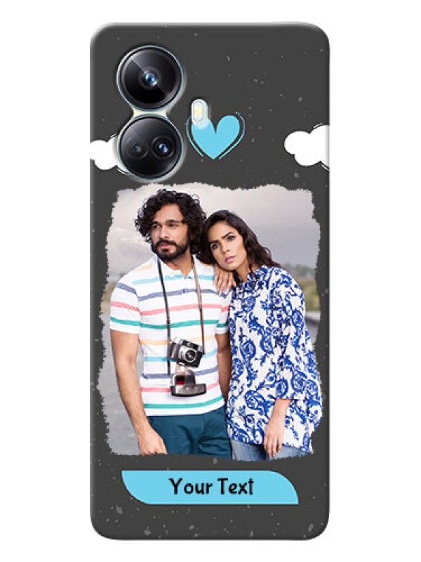 Custom Realme 10 Pro-plus Mobile Back Covers: splashes with love doodles Design