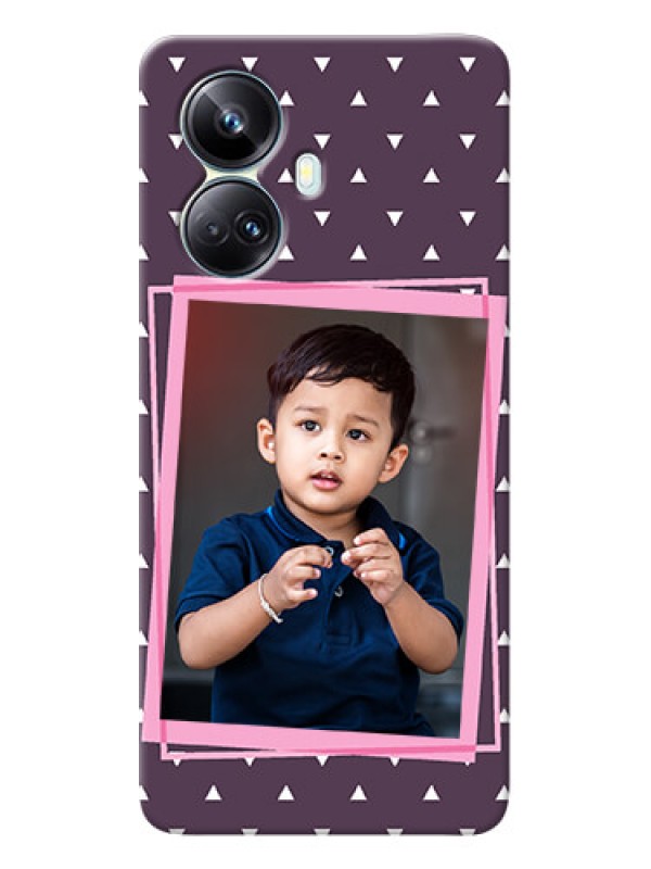 Custom Realme 10 Pro-plus Phone Cases: Triangle Pattern Dotted Design