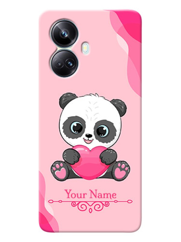 Custom Realme 10 Pro Plus 5G Mobile Back Covers: Cute Panda Design
