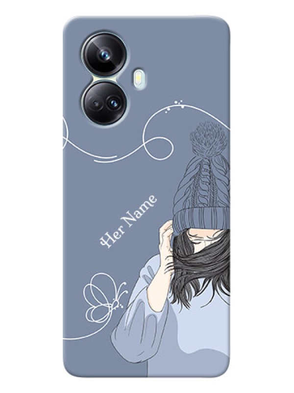 Custom Realme 10 Pro Plus 5G Custom Mobile Case with Girl in winter outfit Design