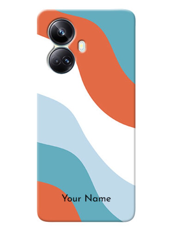 Custom Realme 10 Pro Plus 5G Mobile Back Covers: coloured Waves Design