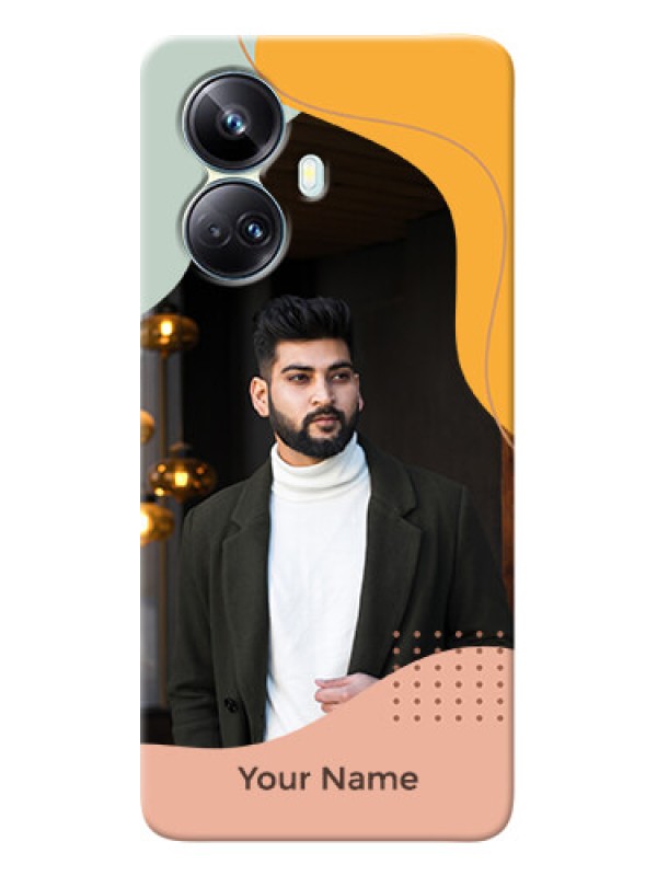 Custom Realme 10 Pro Plus 5G Custom Phone Cases: Tri-coloured overlay design