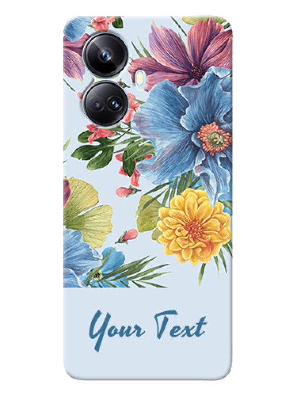 Custom Realme 10 Pro Plus 5G Custom Phone Cases: Stunning Watercolored Flowers Painting Design