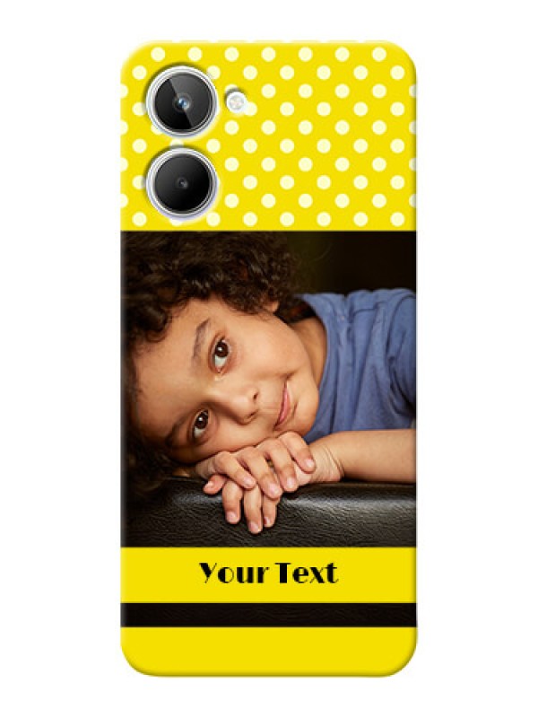 Custom Realme 10 Custom Mobile Covers: Bright Yellow Case Design