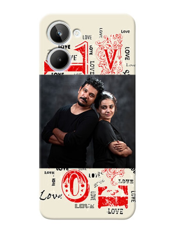 Custom Realme 10 mobile cases online: Trendy Love Design Case