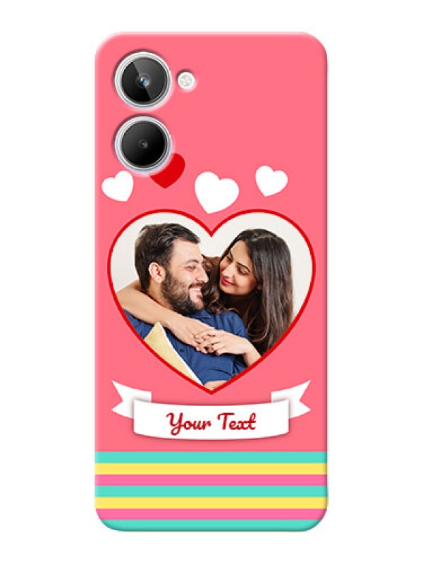 Custom Realme 10 Personalised mobile covers: Love Doodle Design