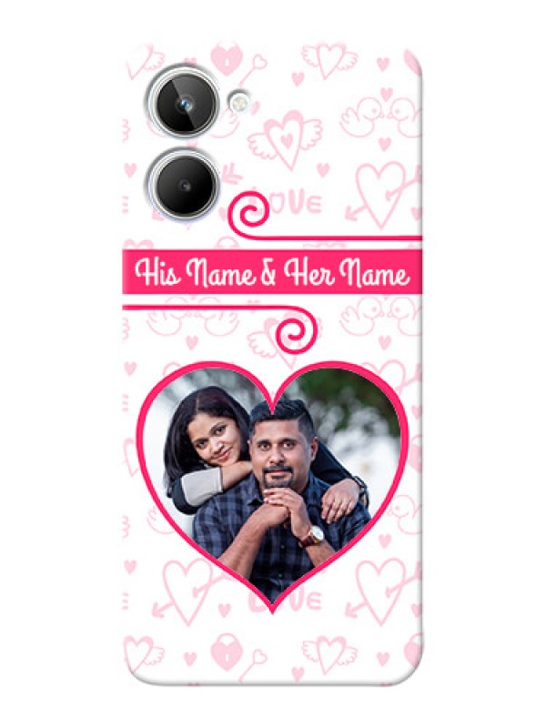 Custom Realme 10 Personalized Phone Cases: Heart Shape Love Design