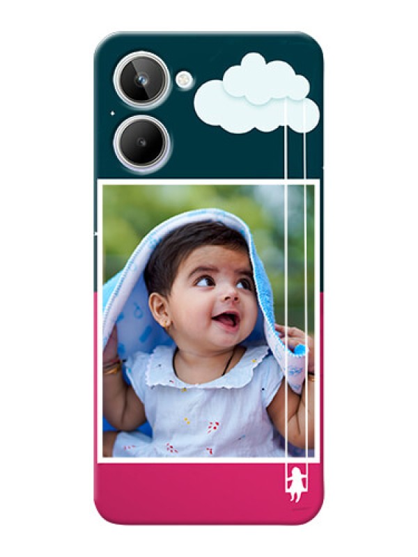 Custom Realme 10 custom phone covers: Cute Girl with Cloud Design