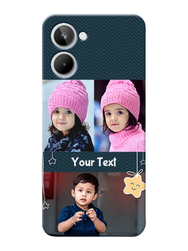 Custom Realme 10 Mobile Back Covers Online: Hanging Stars Design