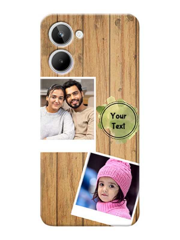 Custom Realme 10 Custom Mobile Phone Covers: Wooden Texture Design