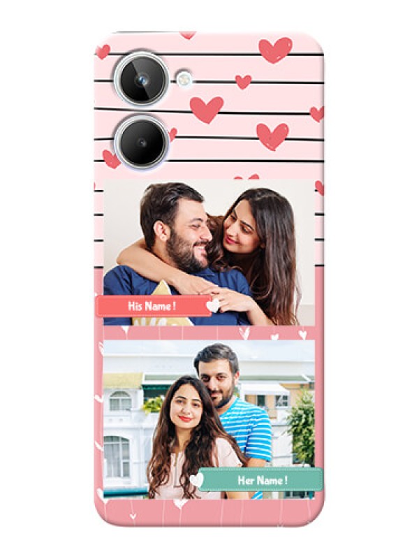 Custom Realme 10 custom mobile covers: Photo with Heart Design