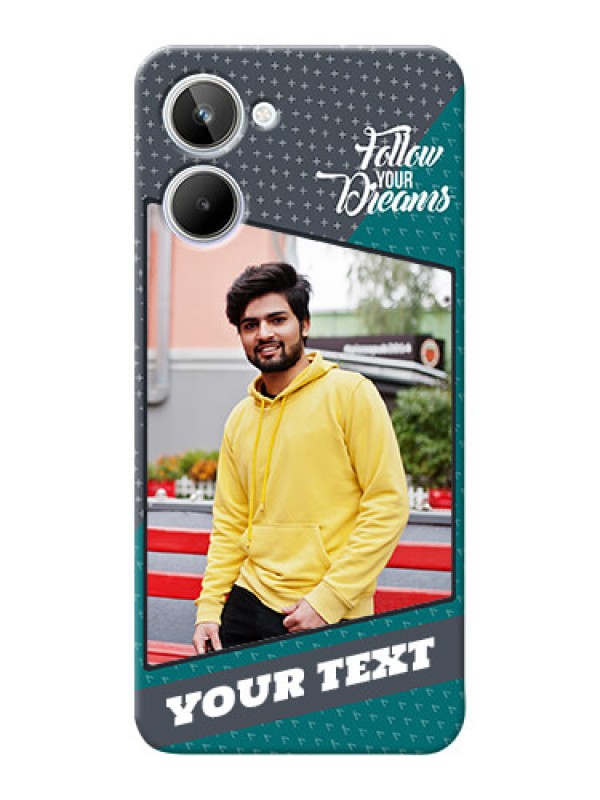 Custom Realme 10 Back Covers: Background Pattern Design with Quote