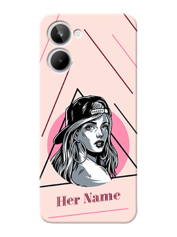 Custom Realme 10 Custom Phone Cases: Rockstar Girl Design