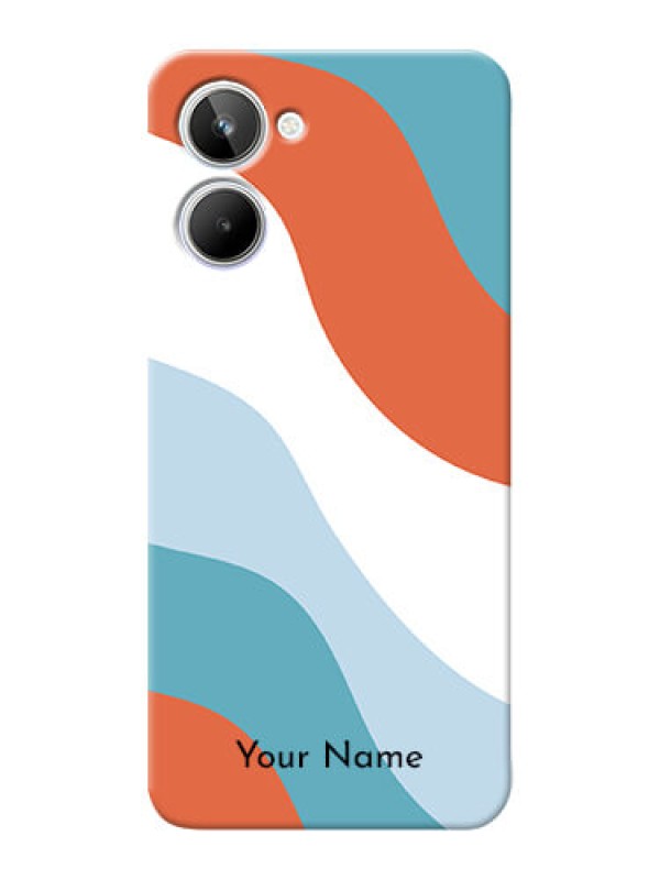 Custom Realme 10 Mobile Back Covers: coloured Waves Design