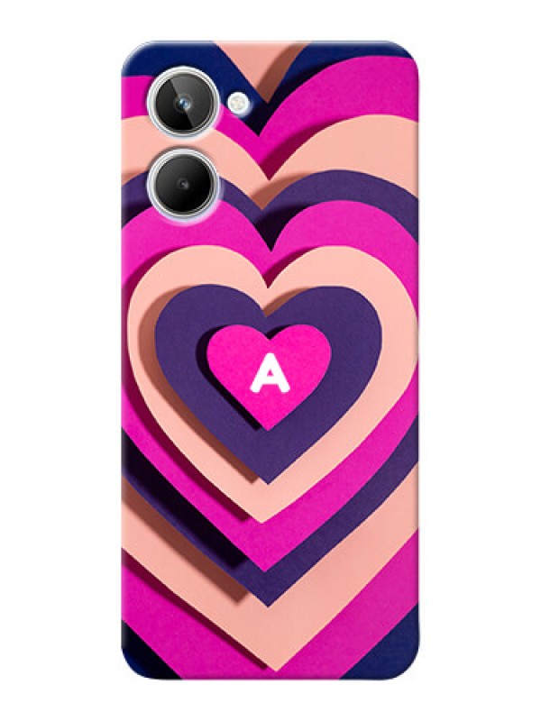 Custom Realme 10 Custom Mobile Case with Cute Heart Pattern Design