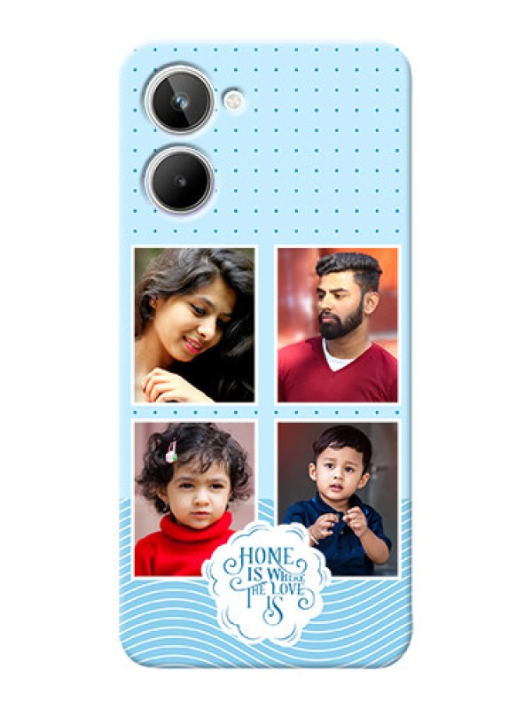 Custom Realme 10 Custom Phone Covers: Cute love quote with 4 pic upload Design