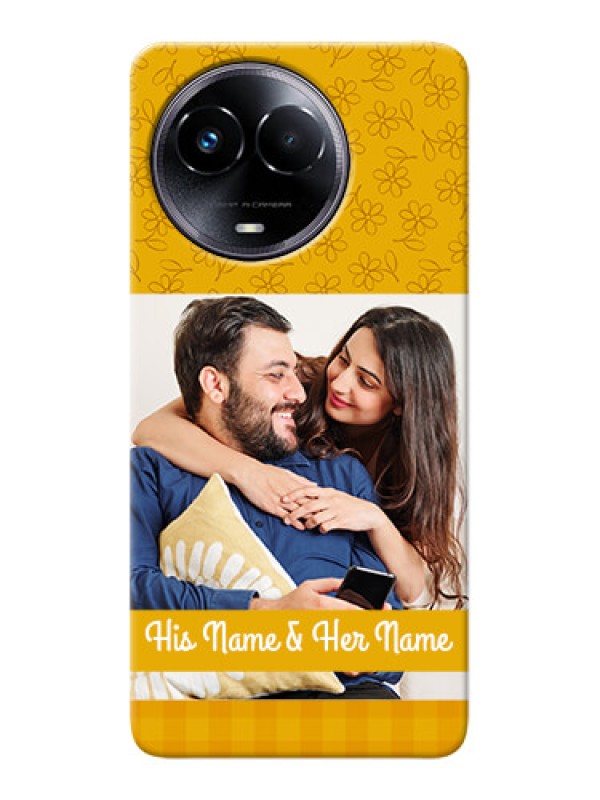 Custom Realme 11 5G mobile phone covers: Yellow Floral Design